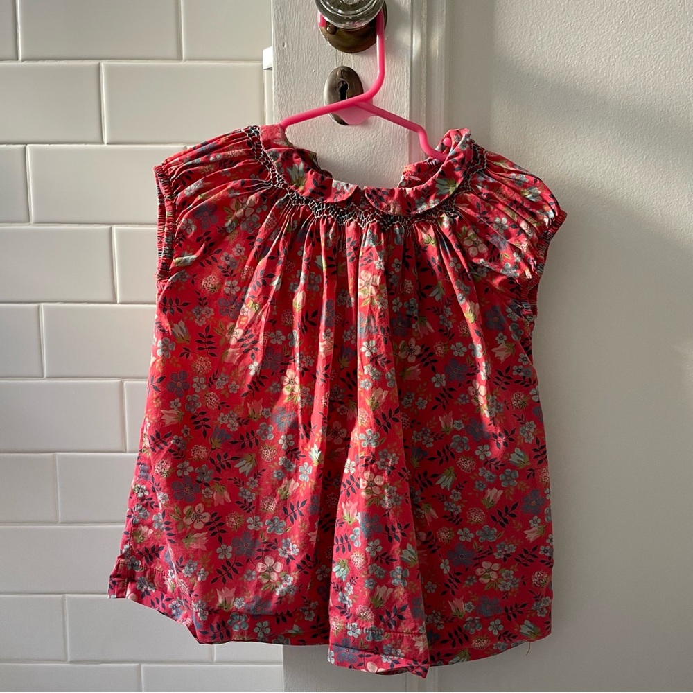 Hand Smocked Liberty Baby Dress 18 months